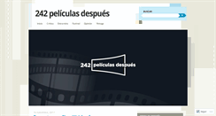 Desktop Screenshot of 242peliculasdespues.com